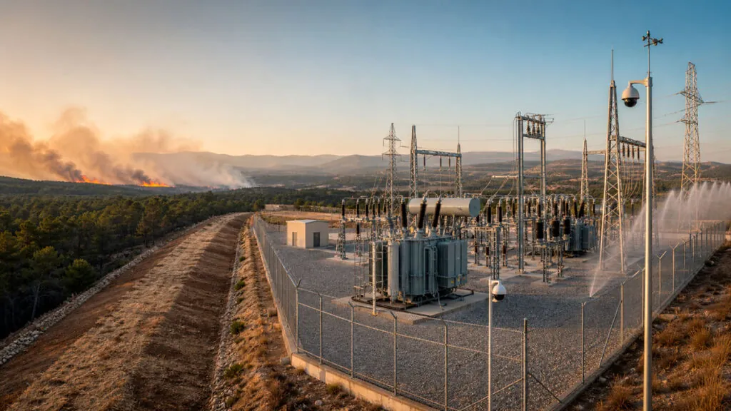 Cómo proteger una subestación eléctrica frente al riesgo creciente de incendios